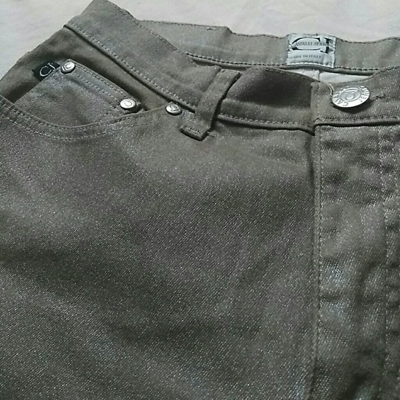 Roberto Cavalli khaki silver jeans new no tags - Picture 6 of 6